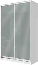 2-х дверный шкаф купе с цветной пленкой Средне-Серый №074 2200 1500 420